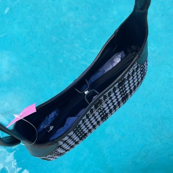 Kate Spade Crossbody Tweed Fabric Blue Multi - Picture 3 of 15